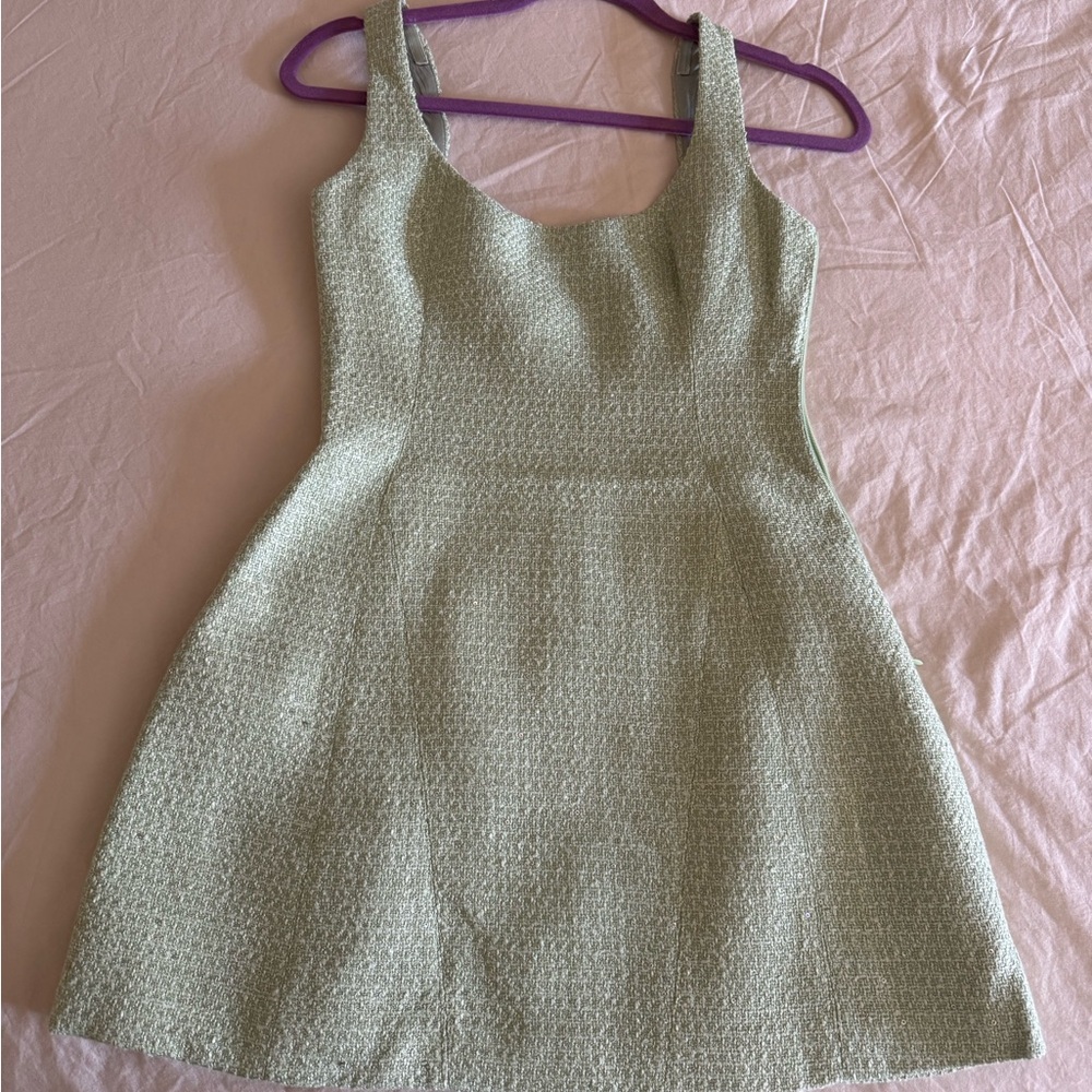 Meshki green mini dress